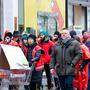 Gewerkschaftsmitglieder gingen am zweiten Adventsamstag für bessere Kollektivverträge auf die Straße