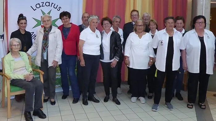 Die eifrigen Mitglieder bei der Jubiläumsfeier in der Böhmstraße