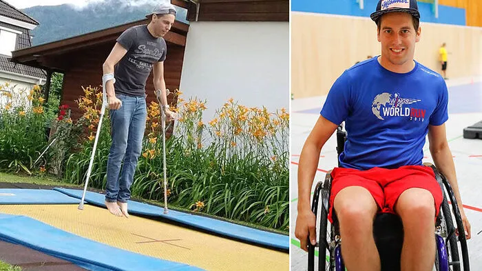 Müller in Aktion: Trampolinspringen daheim in Spittal
