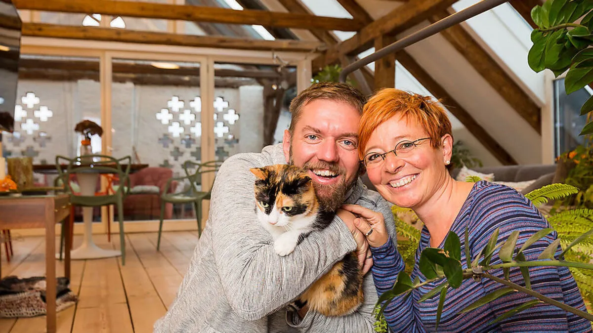 Daniela und Oliver Anthofer haben einen alten Stadl umgebaut
