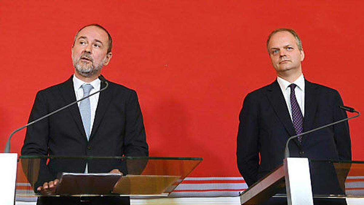 Kulturminister Thomas Drozda und Eike Schmidt