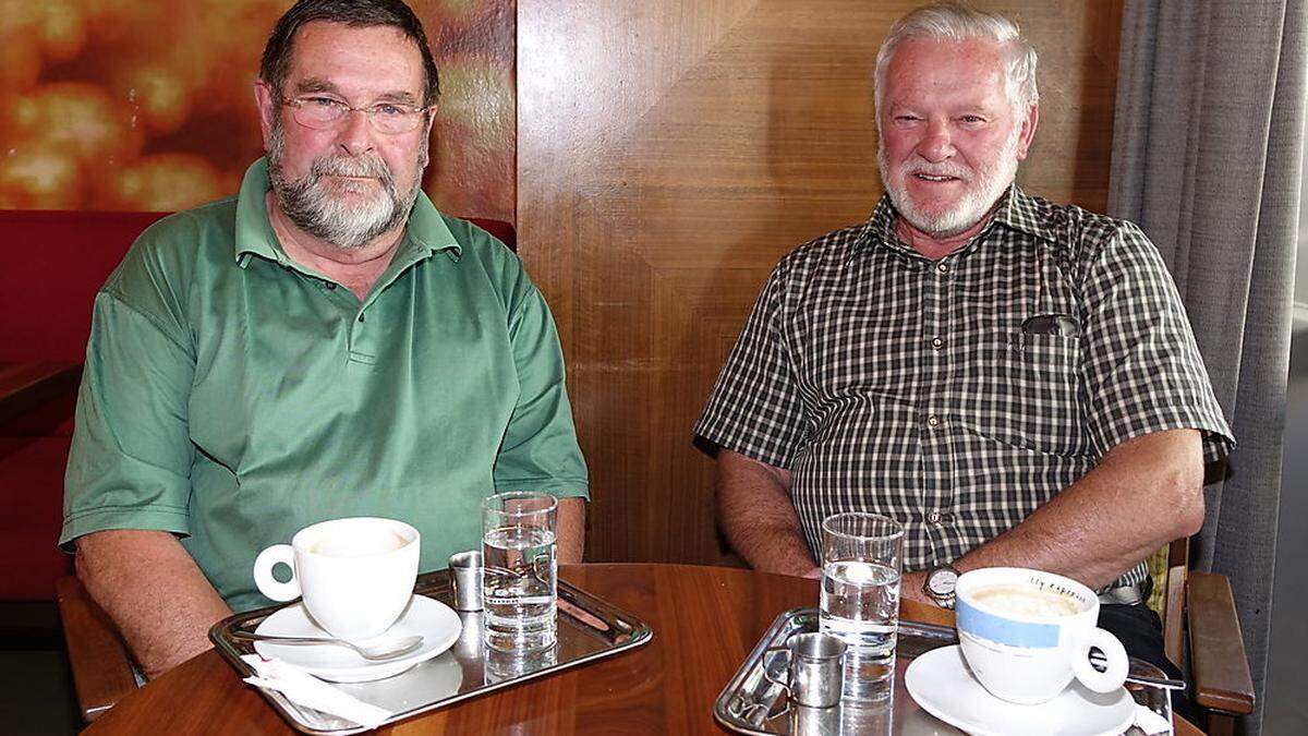 Hans Dieter Spörk und Johann Fabian sind über die Vorgehensweise des Landes erbost