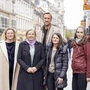 Aglaee Degros, Judith Schwentner, Bernhard Bauer, Nina Hampl und Renate Platzer präsentierten die Studie zur Innenstadt