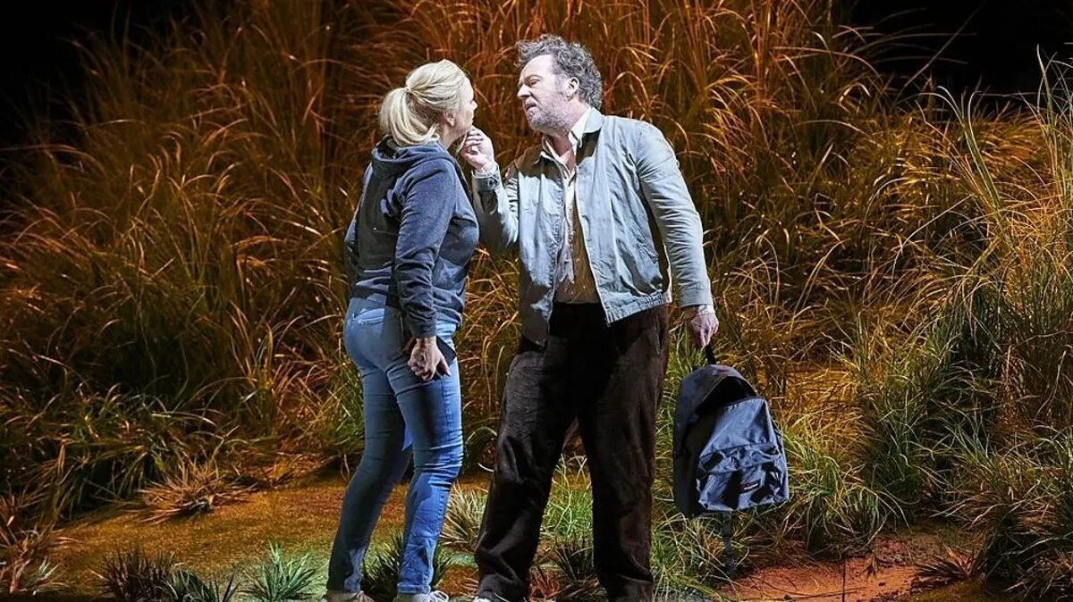 Anja Kampe als Marie, Christian Gerhaher als Wozzeck