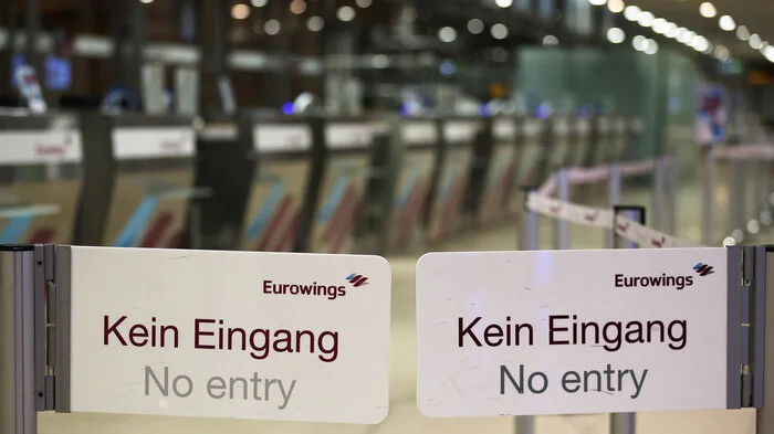 Bei der Lufthansa-Tochter Eurowings streiken die Flugbegleiter. 555 Flüge mussten am Donnerstag gestrichen werden.