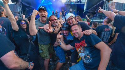 Beste Stimmung am dreitägigen Rock- und Metal-Festival Area 53 in Leoben