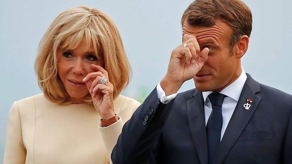 Emmanuel Macron mit Ehefrau Brigitte