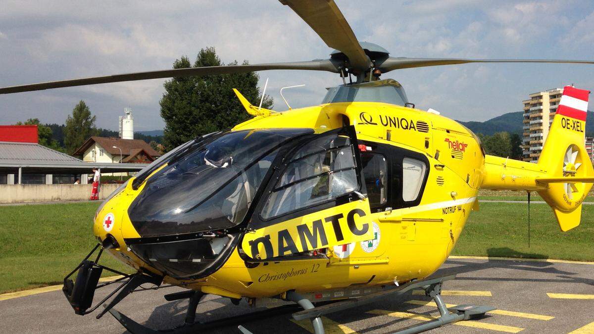 Der Landwirt wurde mit dem Hubschrauber nach Graz geflogen