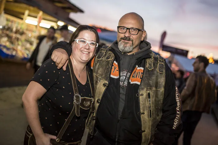 Uli Lesjak und Jürgen Grojer. Er steht mehr auf Lederjacken als Lederhosen.