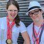 Sarah Mühlbacher und Georg Brugger zeigten bei den Special Olympics Nationalen Sommerspielen eine medaillenreife Performance