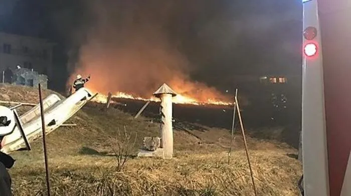 An die 2000 Quadratmeter Wiese standen in Brand 