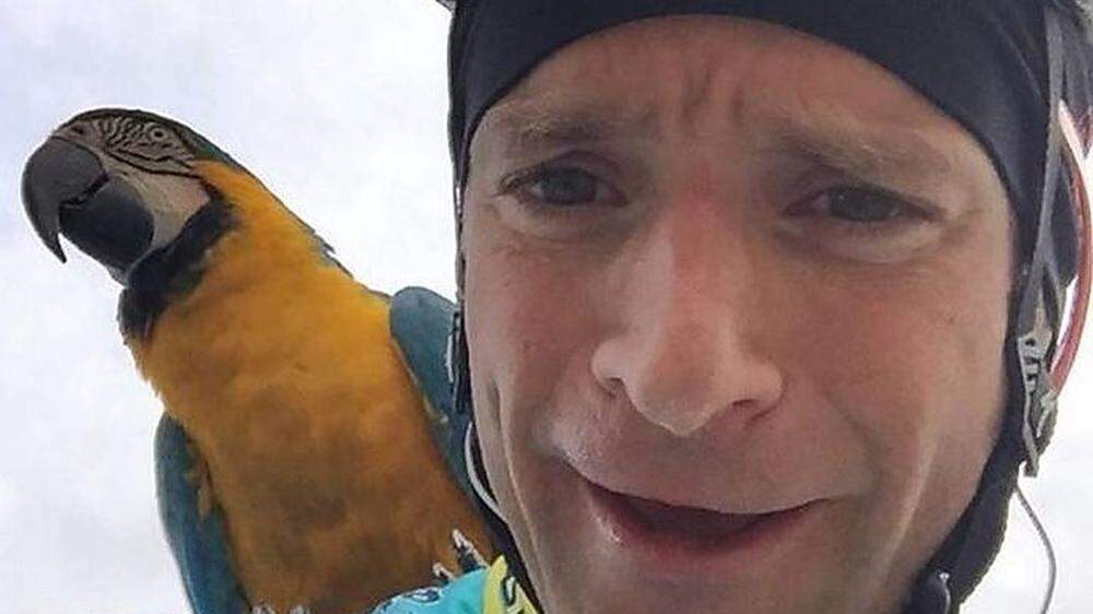 Michele Scarponi verunglückte bei einem Trainingsunfall, Papagei Frankje trauerte um seinen Freund