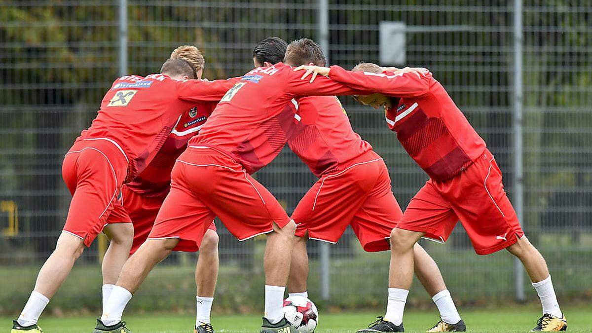 Österreichs Teamfußballer spielen heute auch für Marcel Koller