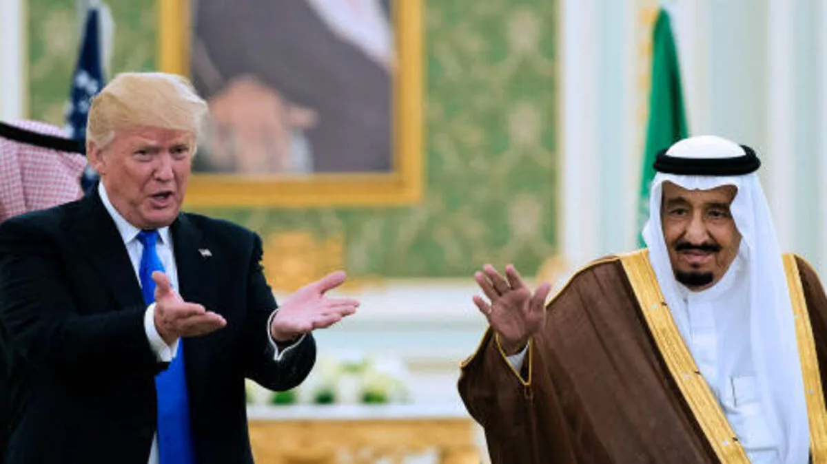 Donald Trump mit dem saudischen König Salman bin Abdulaziz al-Saud 