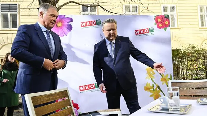 WKW-Präsident Walter Ruck und Bürgermeister Michael Ludwig 