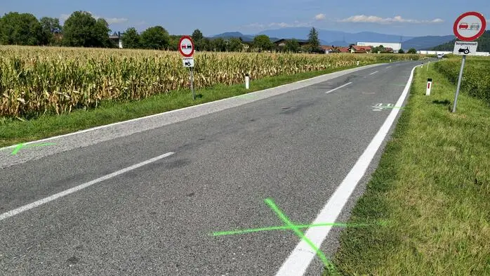 An dieser Stelle ist es zum tragischen Unfall gekommen