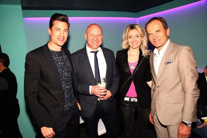 Auch Casino-Manager Hannes Markowitz, Direktor Othmar Resch, sowie die Anwälte Silke und Alexander Todor-Kostic (von links) genossen die Eröffnungsparty