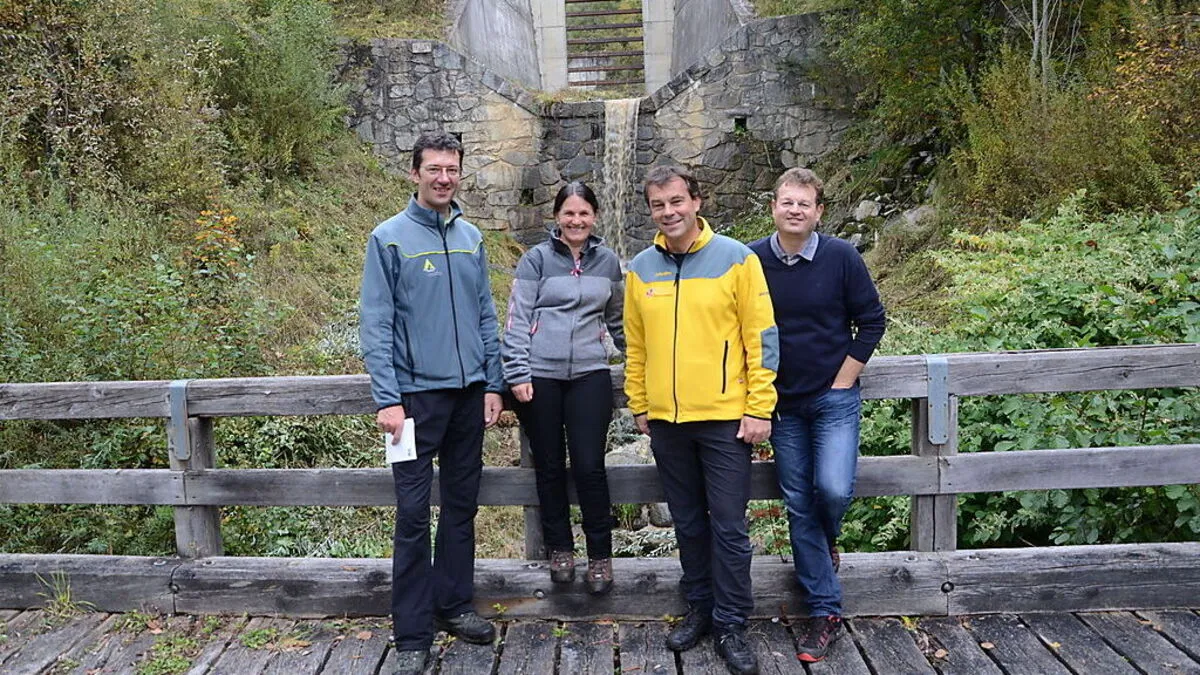 Gebhard Walter, Martina Klaunzer, Andreas Pfurner und Otto Unterweger