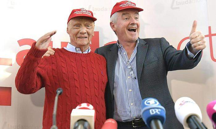 Niki Lauda und Michael O’Leary setzen auf Städteflüge