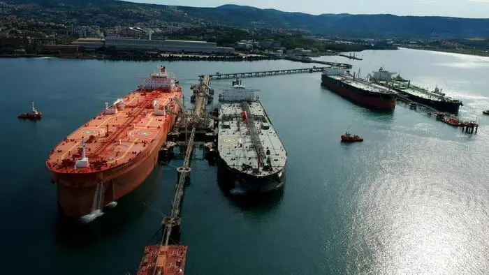 Im Seehafen in Triest wurden im ersten Halbjahr 208 Tanker gelöscht