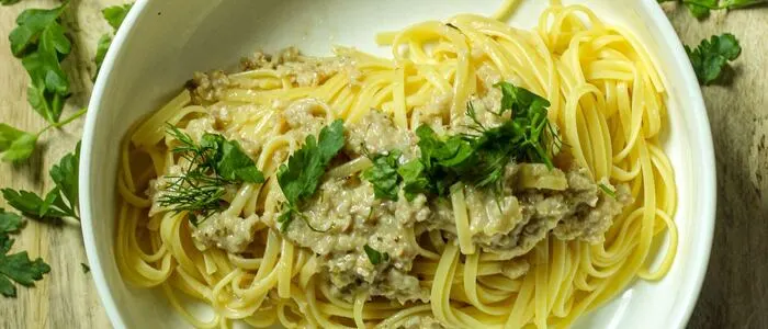 Symbolbild Spaghetti mit Kapernsauce