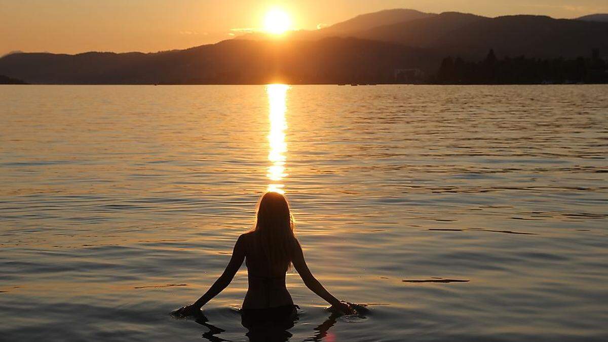 Sonnenuntergang am Wörthersee (Archivfoto)