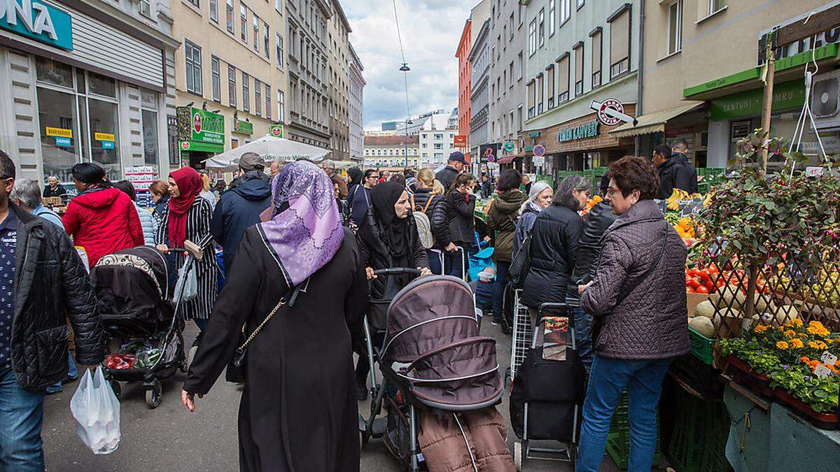 In den Wiener Bezirken Rudolfsheim-Fünfhaus, Brigittenau, Favoriten und Margareten liegt der Anteil der Einwohner ausländischer Herkunft bei über 50 Prozent