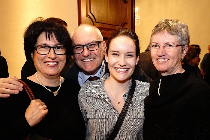 Jutta, Wolfgang und Eva Daborer mit Margit Zlattinger
