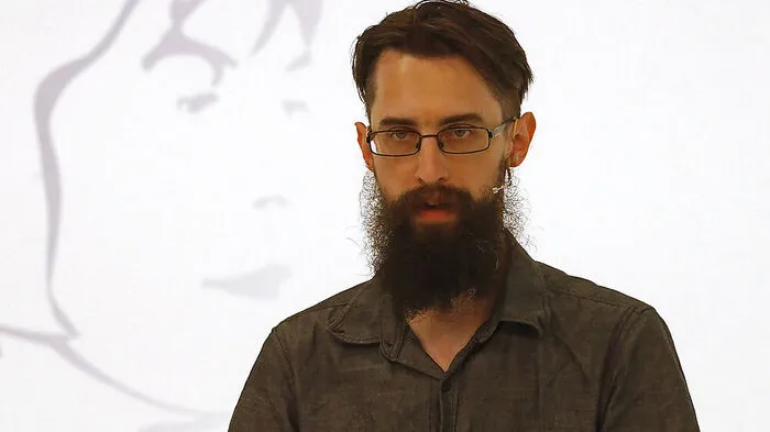 Clemens Setz bei seiner Klagenfurter Rede zur Eröffnung des Wettlesens