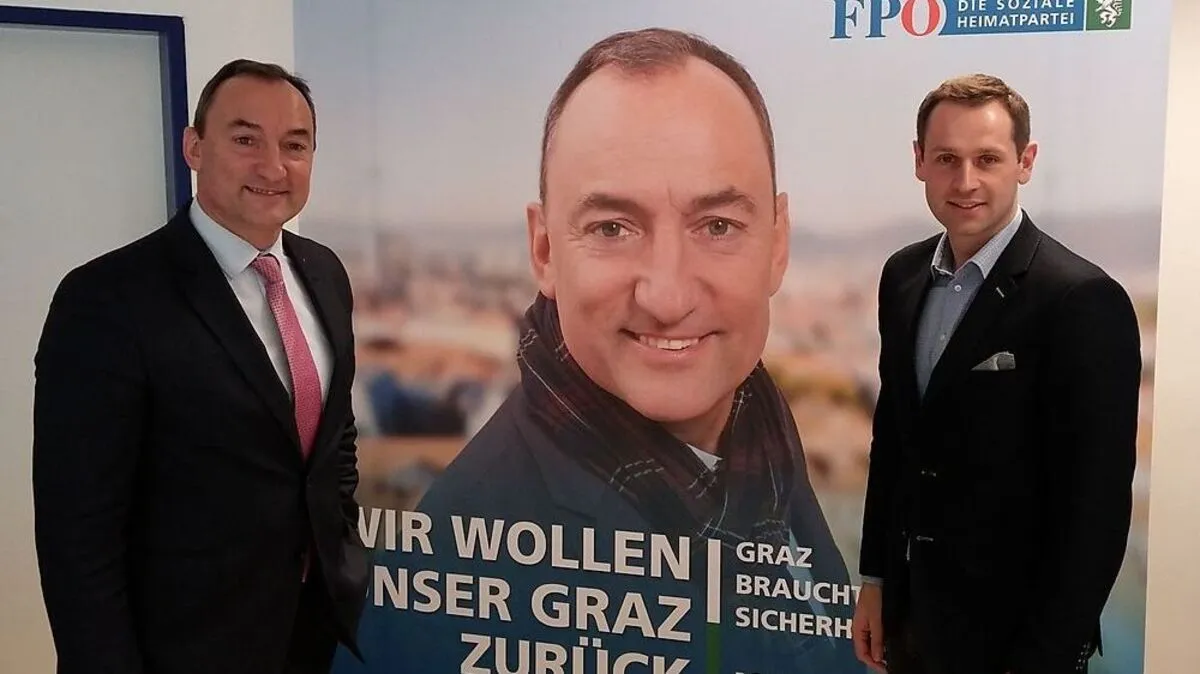 Das FPÖ-Duo Mario Eustacchio und Armin Sippel