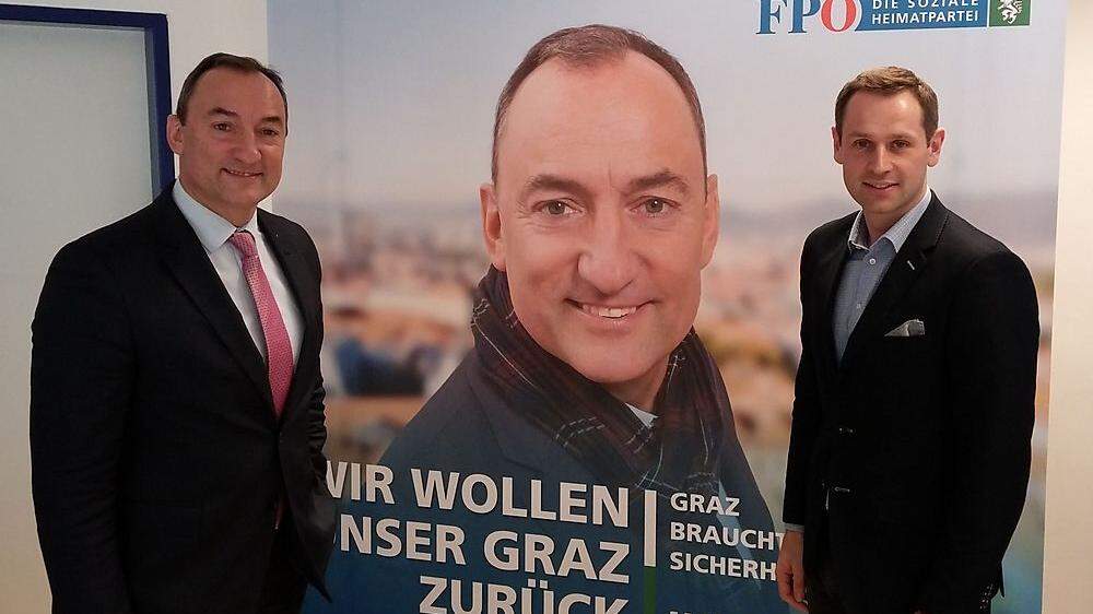 Das FPÖ-Duo Mario Eustacchio und Armin Sippel