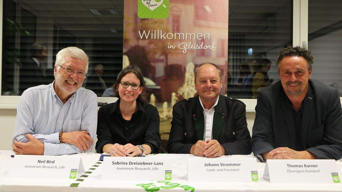 Neil Bird, Sabrina Dreisiebner-Lanz, Johann Strommer und Thomas Karner
