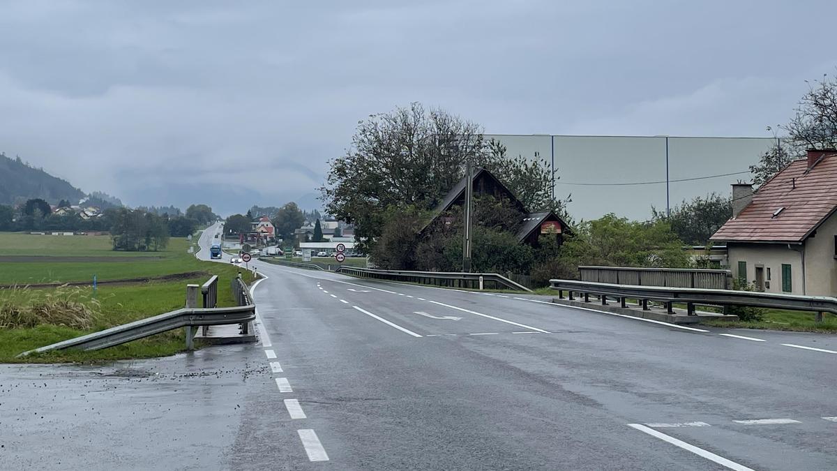 Die B 317 mit Blick Richtung St. Peter ob Judenburg 