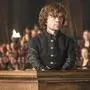 This photo provided by HBO shows Peter Dinklage as Tyrion Lannister on trial in a scene from season 4 of "Game of Thrones."  The cable channel said Thursday, Jan. 8, 2015, that 10 episodes of Game of Thrones will show during its fifth season that begins April 12.  (AP Photo/HBO, Helen Sloan)