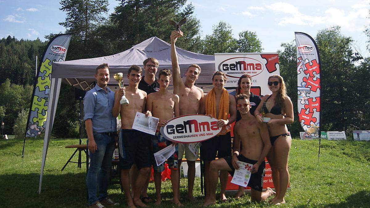  Die Gewinner des „Gemma“-Jugendbeachvolleyball-Turniers trotzten der Hitze