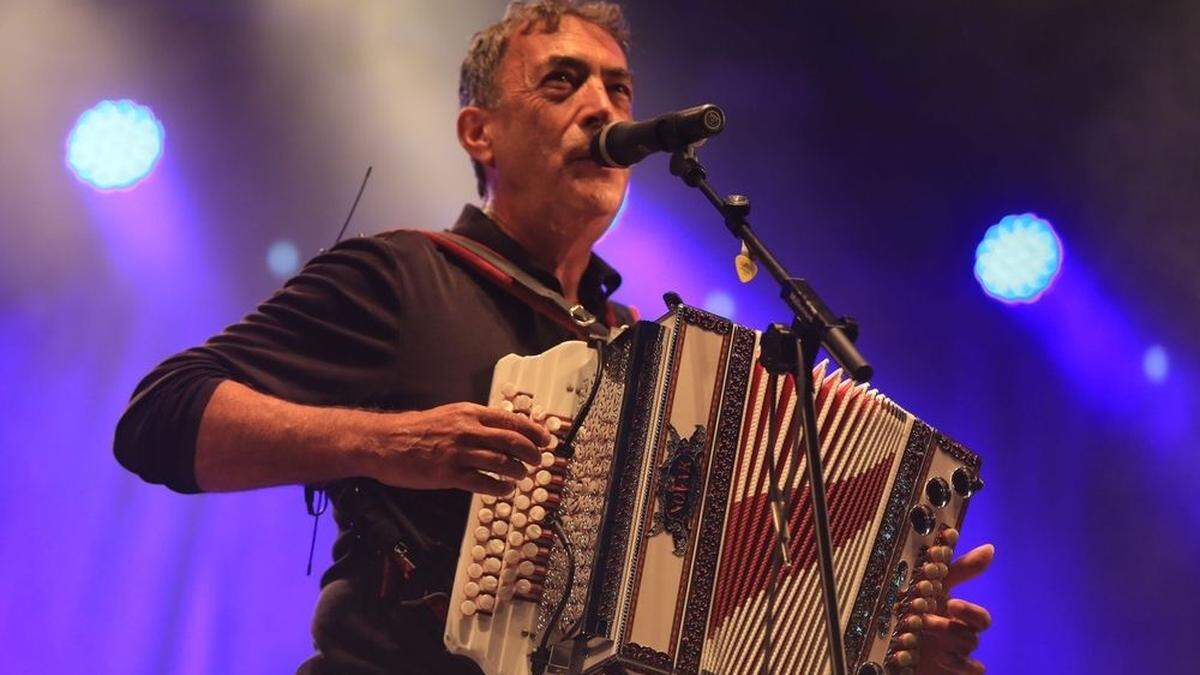 Hubert von Goisern beim Konzert in Spielberg