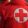 Details with the Austrian Red Cross symbol on a uniform