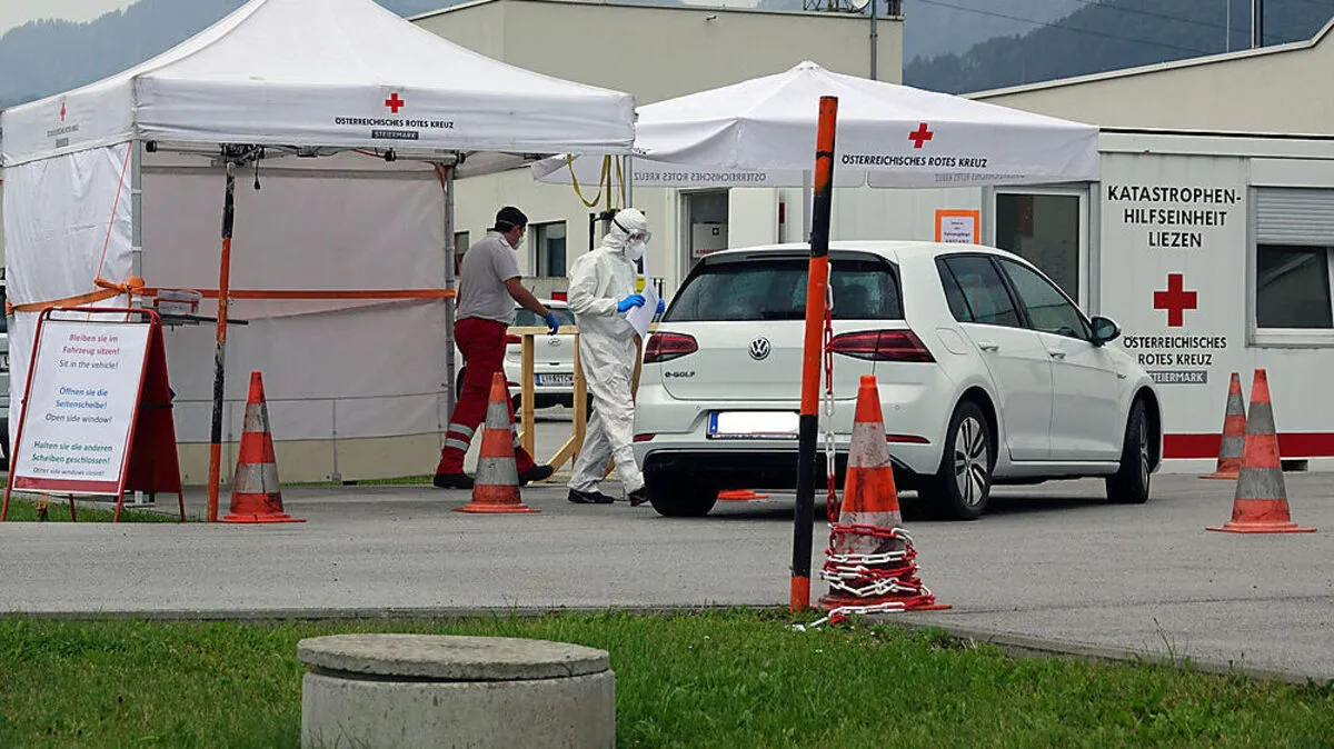 Die Teststraße in Liezen wird nächstes Wochenende um 61 Testspuren in Hallen des Bezirkes ergänzt