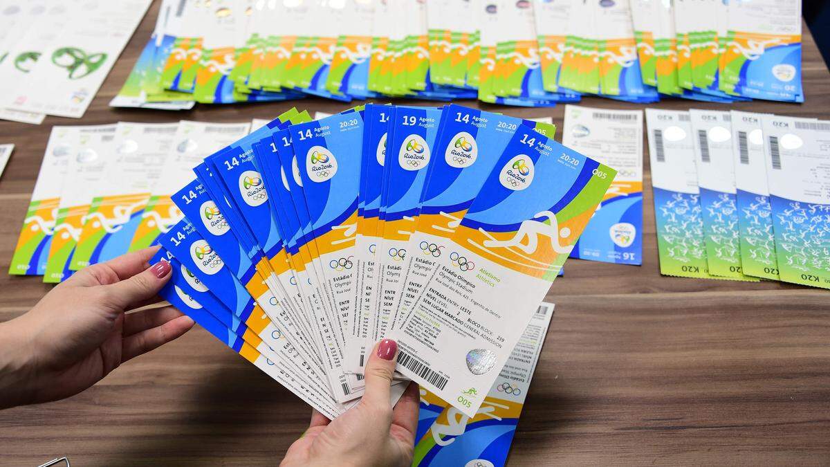 Tickets der irischen Delegation in Rio de Janeiro