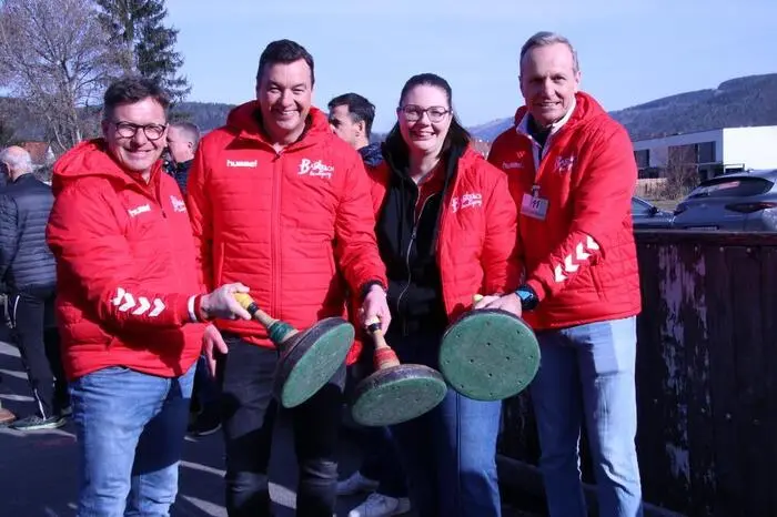 Der Bürgermeister und sein Stadtrat-Team mit Vizebürgermeisterin Christiane Holler-Wind sowie die Stadträte Josef Schüller und Andreas Albrecher waren ebenfalls mit von der Partie.