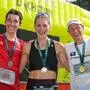 Sie laufen auch heuer wieder um den Sieg: Julian Tritscher, Johanna Hiemer und Andreas Goldberger