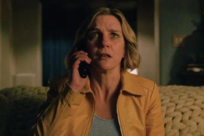 This image released by Apple TV shows Rhea Seehorn in a scene from "Pluribus." (Apple TV via AP)