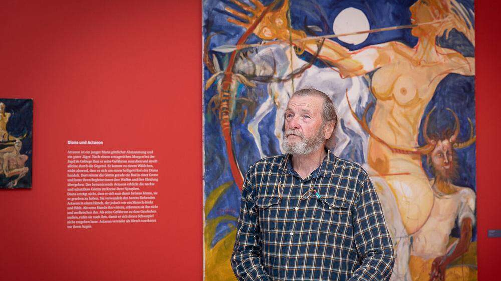 Der südsteirische Künstler Gerald Brettschuh präsentierte seinen Katalog zur Ausstellung