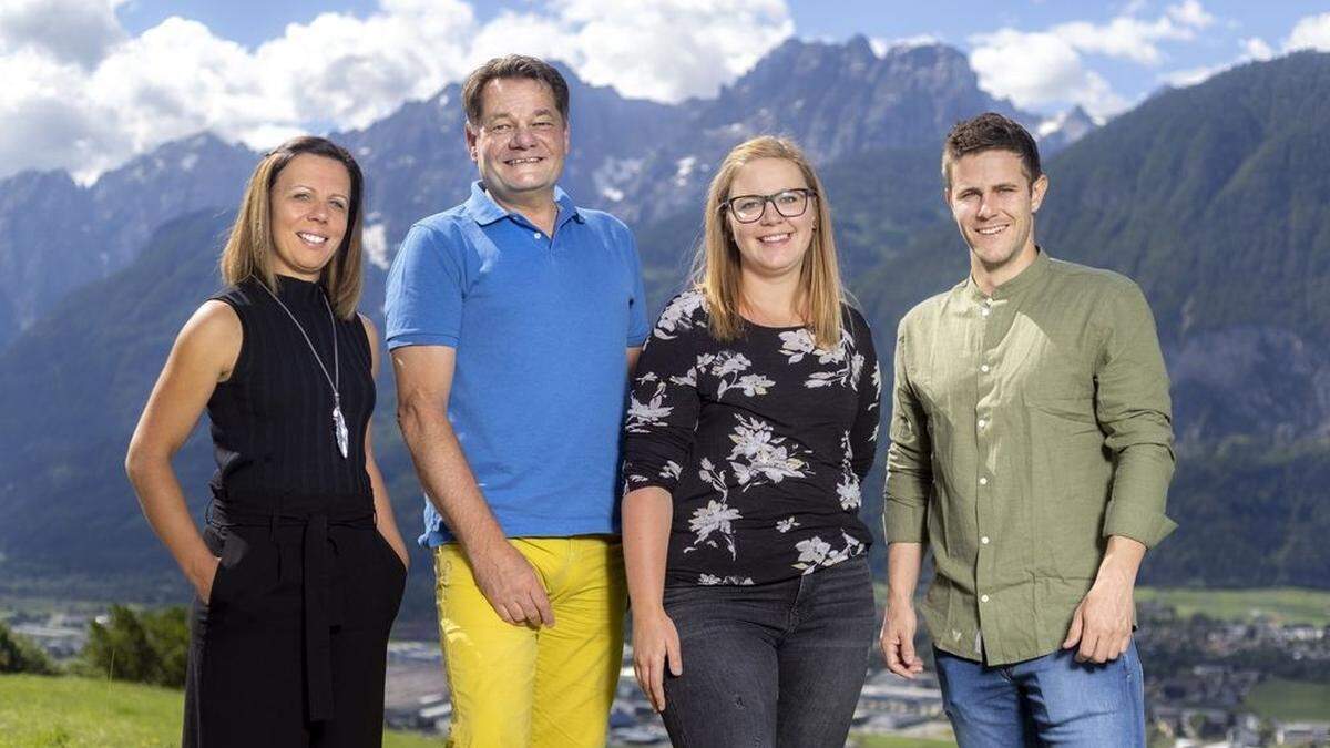 Bilden ab sofort das Team Osttirol der GemNova: V.l. Andrea Webhofer-Frank, Jan Schäfer, Mäggy Feichter und Philipp Schlemmer.