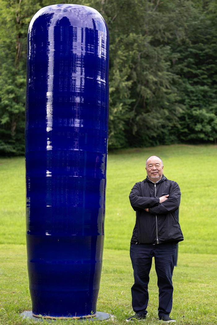 Künstler Ai Weiwei kam zur Eröffnung seiner Ausstellung in Bad Ischl
