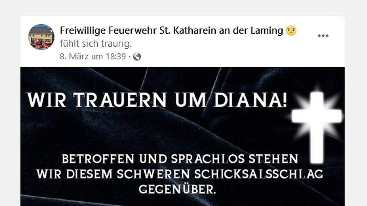 Die Freiwillige Feuerwehr St. Katharein an der Laming möchte ihren Kameraden in der überaus schwierigen Situation unterstützen und startete einen Spendenaufruf in den Sozialen Medien