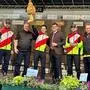 Michael Ramsbacher, Armin Graf, Jürgen Erlacher, Martin Gruber  Johannes Ertl und Hannes Kröpfl bei der Weltmeisterehrung 