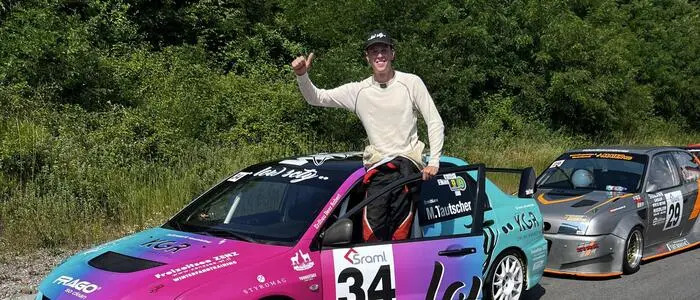 Nicht nur bei Sonne hat Michael Tautscher etwas zum Jubeln, der Brucker fährt eigentlich lieber bei widrigen Straßenbedingungen