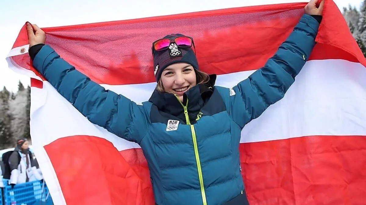 Lisa Hirner eroberte bei den Youth Olympic Games in Lausanne zwei Goldmedaillen in der Nordischen kombination