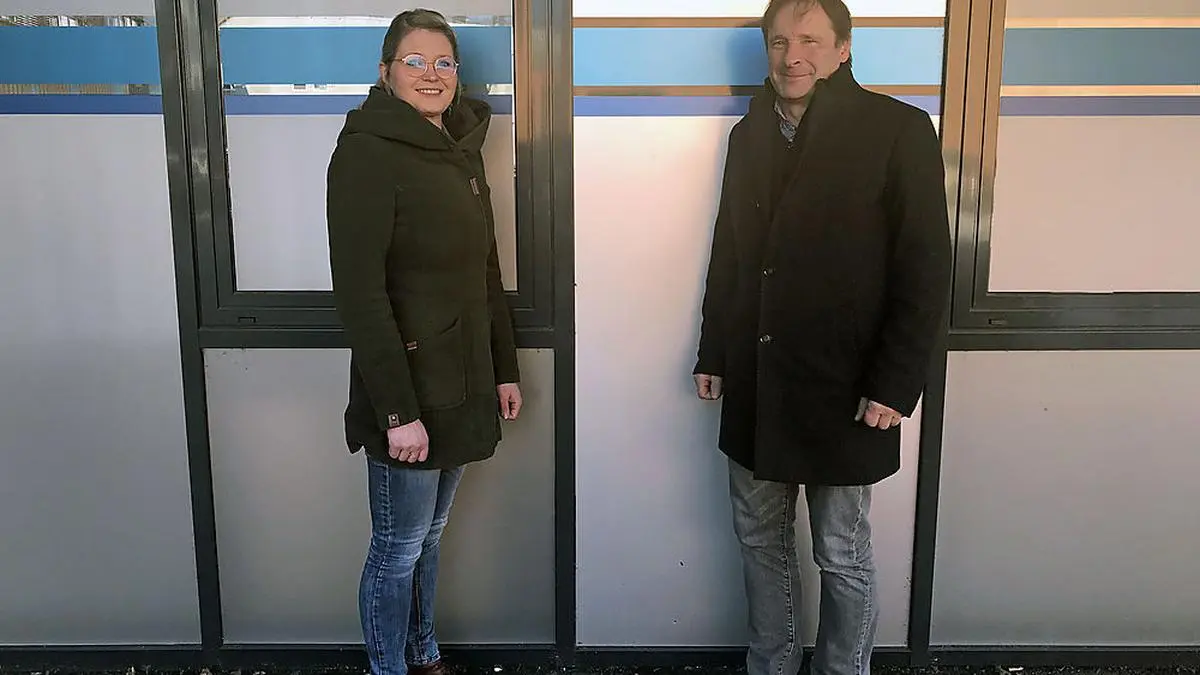 Johanna Eberhardt und Franz Silly vom Sozialverein Schilcherland